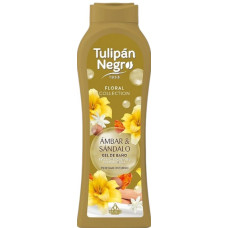 Парфумований гель для душу Tulipan Negro Floral Amber & Sandalwood (Бурштин та сандал), 650 мл